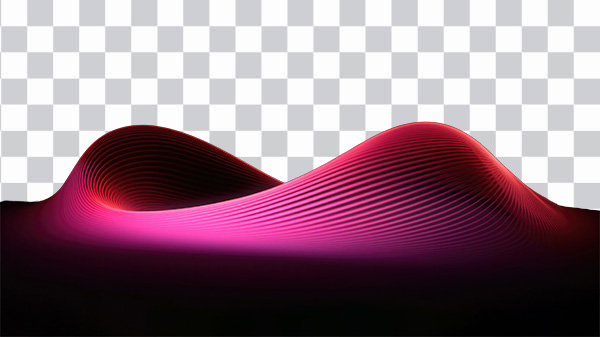 Wave Glow Abstract Pink, digital art work, dark, black, <br></noscript> pink wallpaper, desktop, HD Wallpaper