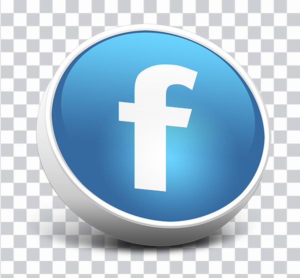 facebook, fb, social-media, logo, social media <br></noscript>logo, brand, 3d icon, round 3d icon png