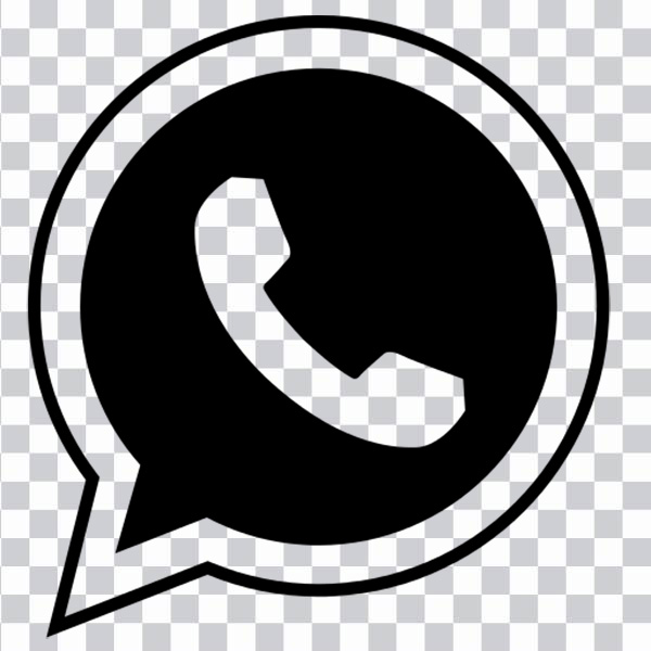 Computer Icons WhatsApp, whats, text, logo, <br></noscript>black and white symbol png