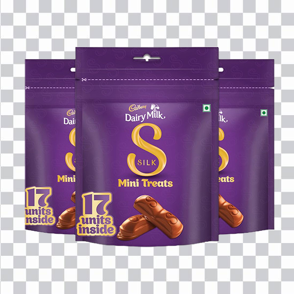 Cadbury Dairy Milk, Silk, Bubbly Chocolate, Mini <br></noscript>Treats, purple, Chocolate bar, png free