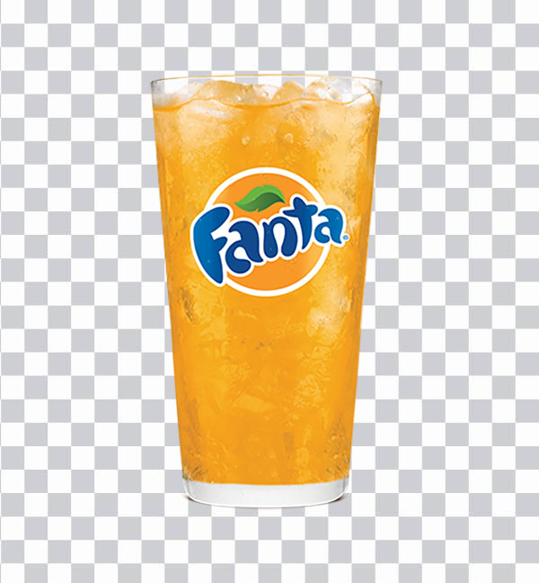 Drinking glass Fanta cup with orange liquid, <br></noscript>Fanta Orange In A Glass, food, Ice fanta png free