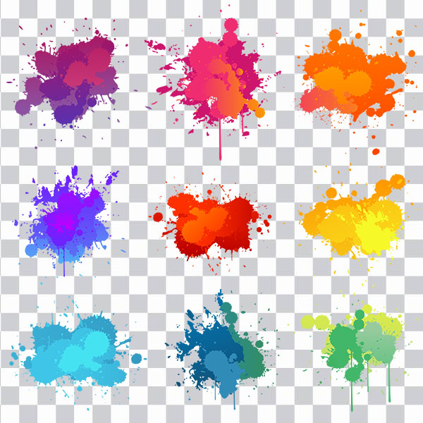 Paint illustration Illustration, Color  pigment splash <br></noscript>background, assorted-color  paint splash, Splash png