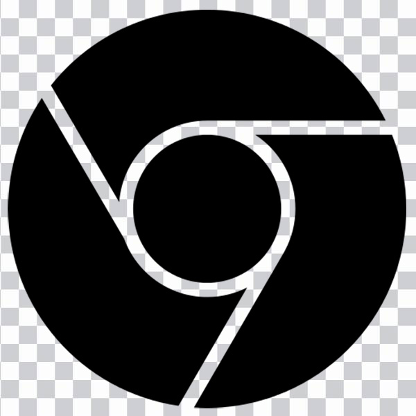 Google Chrome, Chrome black logo, monochrome,<br></noscript> google search png free