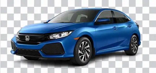 Honda Civic, Blue Color, Ex-l – 2020 Honda Civic<br></noscript> Hatchback Lx, HD Png Free Download