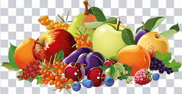 Assorted Fruits, frutta assortita, fruit illustration, <br></noscript> apple, grapes, pineapple, peach, food, png free