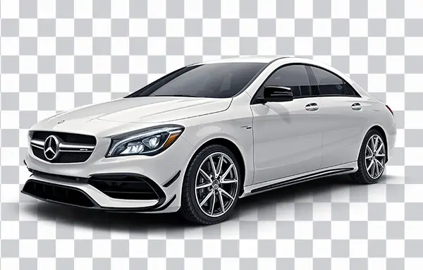 White Mercedes CLA, Mercedes family car, 2018<br></noscript> Mercedes C-Class, Sedan, Compact Car png free