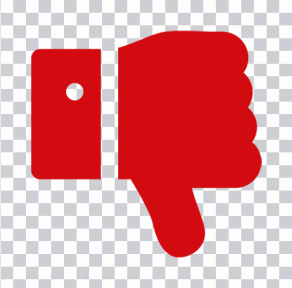 Dislike icon, YouTube Facebook like button Blog, <br></noscript>youtube, red icon, golden button png