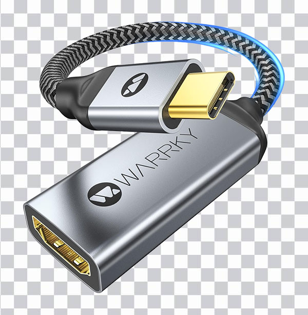 Warrky USB C to HDMI Adapter, Cable, Hdmi, <br></noscript> computer accessories, C Tybe, Cable, png free