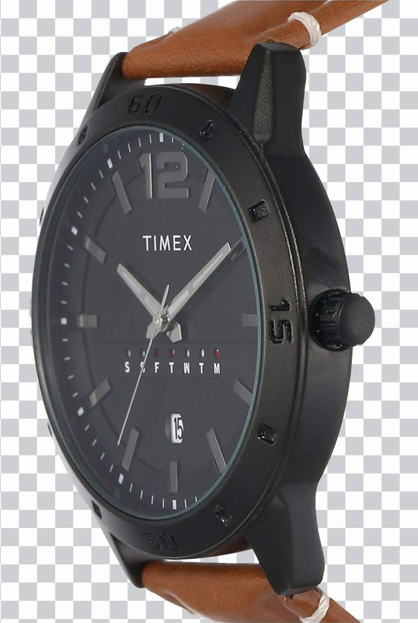 Timex Watch png, men’s casual watch, timex black <br></noscript>dial watch png free download